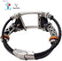 Smatiful Fancy Bands (Small Mediume Large xl are Ok) with Stainless Steel Clasp and Gunmetal Parts for Women and Men, Leather Band for Apple Watch (Series 1,2,3,4,5,6,7 SE) 42mm 44mm,Classic Black