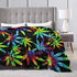 Super Soft Sherpa Plus Velvet Throw Wrap Cover Wrap Sheet for Sofa Couch Winter/Autumn, Tie Dye Cannabis Weed Leaves Queen Size Camping Blankets Throw Wearable Blankets