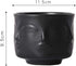 Ardax Black Ceramic Decorative Bowl with Face Pattern,Jewelry and Key Holder,Home Décor Vase for Living Room