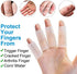 Sumifun Finger Sleeves, 10 PCS Gel Finger Protector for Thumb, Trigger Finger, Arthritis, Silicone Finger Tubes for Preventing Bruised, Cracking, Hand Eczema, Practising Golf, Badminton Protector