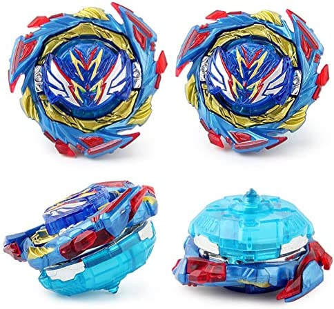 Konikiwa Bey Battling String Launcher, Savior Valkyrie Top Burst Launcher Set, Left and Right Spin Launcher DB Launcher Compatible with All Bey Burst Series - Blue