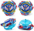 Konikiwa Bey Battling String Launcher, Savior Valkyrie Top Burst Launcher Set, Left and Right Spin Launcher DB Launcher Compatible with All Bey Burst Series - Blue