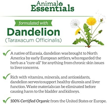 Animal Essentials Liver Defense Liver Support for Dogs & Cats, 1 fl oz - Made in USA, Dandelion & Milk Thistle