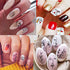 TailaiMei 12 Sheets Abstract Nail Art Stickers, Graffiti Fun Self-Adhesive Nail Decals, Minimalist Art Nail Decoration for Women