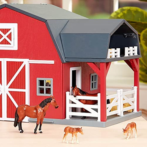Terra by Battat - Quarter Horse Family - Miniature Toy Horse Family Figurines for Kids 3-Years-Old & Up (4 Pc)