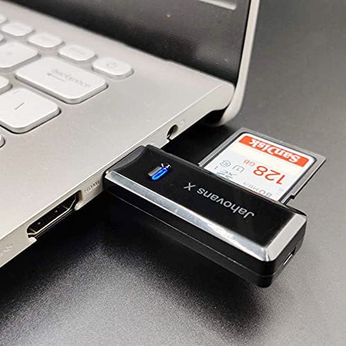 USB 3.0 SD Card Reader for PC, Laptop, Mac, Windows, Linux, Chrome, SDXC, SDHC, SD, MMC, RS-MMC, Micro SDXC Micro SD, Micro SDHC Card and UHS-I Cards (Black)