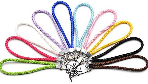 Wrist Lanyard Strap, 5 Pack Nylon Bracelet Strap hand Wrist Lanyard For iPhone 12/11/ X/ ID card
