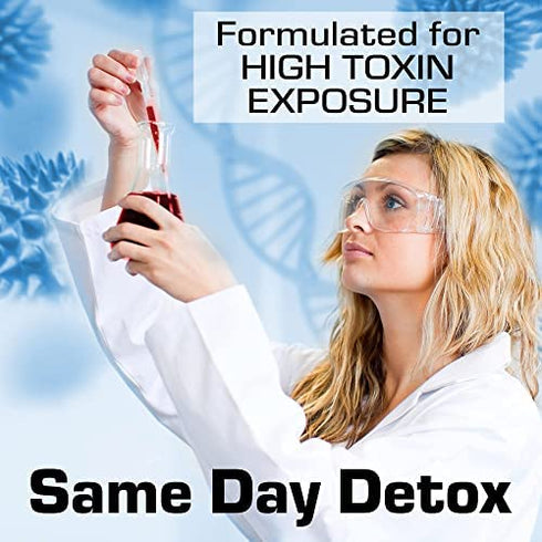Puriclean X2 Detox Cleanse- Double Strength deep system cleanser- Formulated w/two unique proprietary blends-remove & flush toxins- includes empty 16oz bottle & 4 capsules