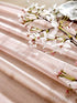 BOXAN Gorgeous Blush Peach Sheer Table Runner 30x120 Inch for Light Peach Romantic Wedding Decor, Bridal & Baby Shower, Birthday Party, Boho Christmas Party Table Decoration