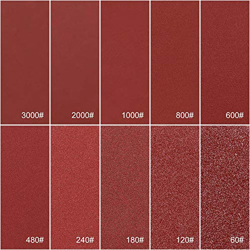 HongWay 300pcs 2 Inches Sanding Discs Pad Kit for Drill Sanding Grinder Rotary Tools with Backer Plate Shank and Soft Foam Buffering Pad, Sandpapers Includes 60-3000 Grit