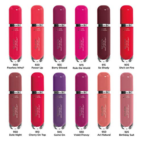 Revlon Ultra HD Vinyl Lip Polish, Liquid Lipstick, Act Natural, Beige Nude Gloss