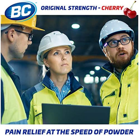 BC Powder Pain Reliever, Cherry Flavor Dissolve Packs, 24 Individual Packets