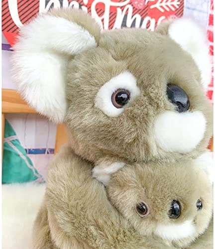 Lazada Stuffed Animal Koala Bear Mama Koala Hold Baby Koala Plush Toy Animal Toys 11.5 Inches