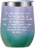 Sister Gifts from Sister, Brother - 12oz Wine Tumbler Birthday Gift for Sisters - Funny Best Sister Gifts For Big Sister, Little Sister,Soul Sister - I'd Walk Through Fire For You Sister
