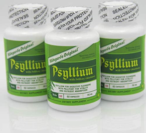 Hildegard's Original Psyllium Probiotic Capsules: Ancient Dietary Fiber Supplement Formula for Fasting & Digestive Health. Probiotics for Men & Women.