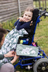 Wheelchair Organizer - Fits Handles of Any Wheelchair, Special Needs Buggy, Rollator or Mobility Scooter – Wheelchair Cup Holder – Cell Phone Pocket - Lots of Storage (Gray-Green Polar Bear)