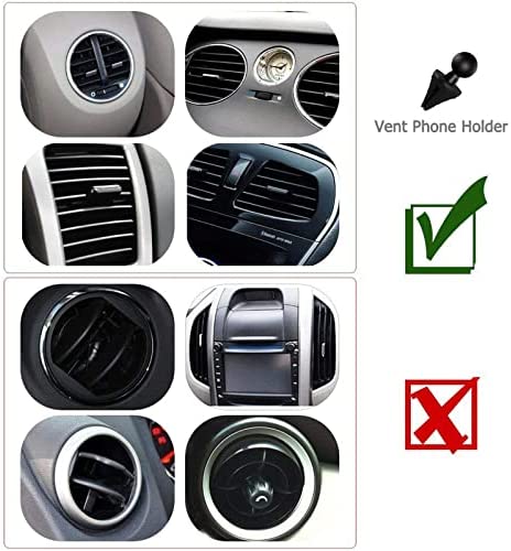 Vansky Car Phone Holder Mount, 3-in-1 Universal Cell Phone Holder Car Air Vent Holder Dashboard Mount Windshield Mount for iPhone 12 11 X XR 7/7 Plus, Samsung Galaxy S9 LG Sony and More