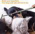 Oversized Portable Extendable Back Scratcher, Upgraded Metal Stainless Steel Telescoping Back Scratcher Tool with Canvas Carrying Bag (Black)