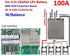 12V 100A 4S BMS Protection Board with Balancing for 18650 LiFePO4 Battery Pack