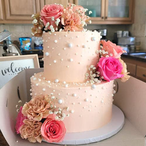 White Pearls Sprinkle Mix by Simply Sucré | Pearl Sprinkles Sprinkles | Wedding Sprinkles | Edible Sprinkles | 4 oz. 8oz. 16 oz. 24 oz. | Bulk Sprinkles | White Sprinkles