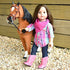 Sophia's Plaid Button Up Blouse, Denim Jeggings with Pockets, Pink Bandana, and Pink Cowgirl Boots Outfit 4 Piece Set for 18" Dolls, Multicolor