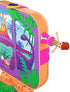 Polly Pocket Hidden Hideouts Lila Dino Discovery Compact Hidden Hideouts and Reveals, 3 Accessories, 1 Micro Lila Doll and Sticker Sheet