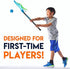 Franklin Sports Kids Mini Lacrosse Stick + Ball Set - Venom Youth Plastic Lacrosse Stick for Beginners - Perfect Set for Kids + Toddlers - Blue