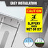 Caution Slippery When Wet or Icy - 8 x 12 Coroplast Slippery When Wet Sign - Caution Ice Sign - Slippery Sign Warning - Caution Wet Floor Sign Yellow