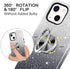 BENTOBEN Case for iPhone 13, iPhone 13 Phone Case, Slim Glitter Case with 360° Ring Holder Kickstand Magnetic Car Mount Supported Protective Girls Women Men Boys Cover for iPhone 13 6.1" 5G, Black