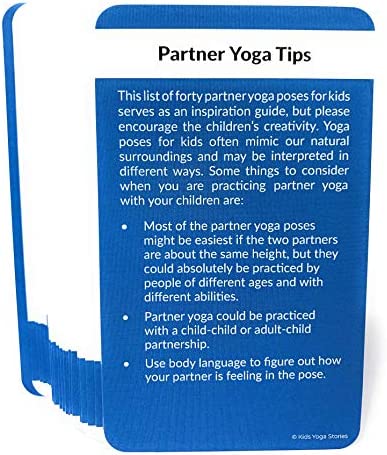 40 Partner Yoga Poses Cards for Kids: Connect, be Active, and Have Fun!