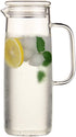 Glass Pitcher with Lid - High Heat Resistance Stovetop Safe Pitcher for Hot/Cold Water & Iced Tea