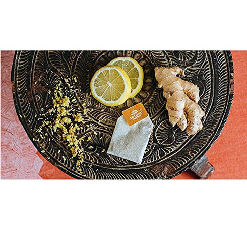 Organic India Top Eight Tulsi Herbal Teas - Ashwagandha, Green, Original, Sleep, Sweet Rose, Turmeric Ginger, Lemon Ginger, Raspberry Peach - Vegan, Gluten-Free, Organic - 6 Bags Each (48 Total)