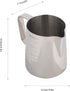 Stainless Steel Milk Frothing Pitcher Measuring Cup Coffee Jug Milk Frothing Pot Espresso Latte Pitcher(9.2x7.7x10.9cm)