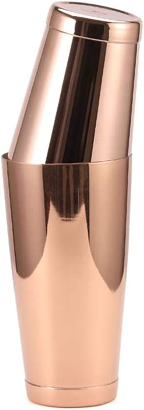 Stainless Steel Boston Shaker - 2-piece 18oz & 28oz Professional Bartender Cocktail Shaker Bartender Shaker Kit - CTSK0013 (Copper)