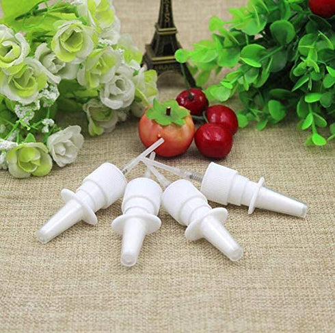 6PCS 15ML Empty Brown Glass Sprayer Nasal Bottle Empty Travel Refillable Aromatherapy Perfume Bottles For Cosmetic Nasal Irrigation Spray Saline Water Applications