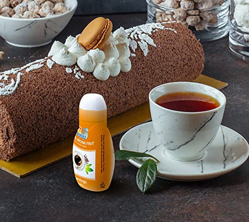 EZ-Sweetz Stevia & Monk Fruit (2 Pack | 1.36oz - Liquid Sweetener 300 Servings/Bottle)