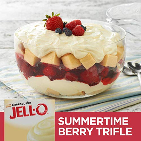 Jell-O Cheesecake Flavored Instant Pudding & Pie Filling, 3.4 oz Boxes (3 Pack)