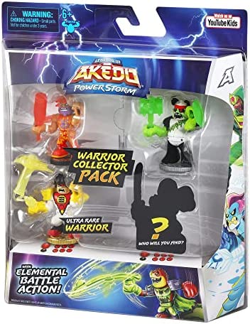 Legends of Akedo Powerstorm Warrior Collector Pack 4 Mini Battling Action Figures Including 1 Ultra Rare Warrior and 1 Mystery Warrior
