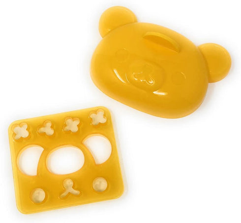 OSK Mold Set for Rice Decoration for Kids, Rilakkuma and Hello Kitty Rice Decoration Set, BPA Free (Rice Mold Set)