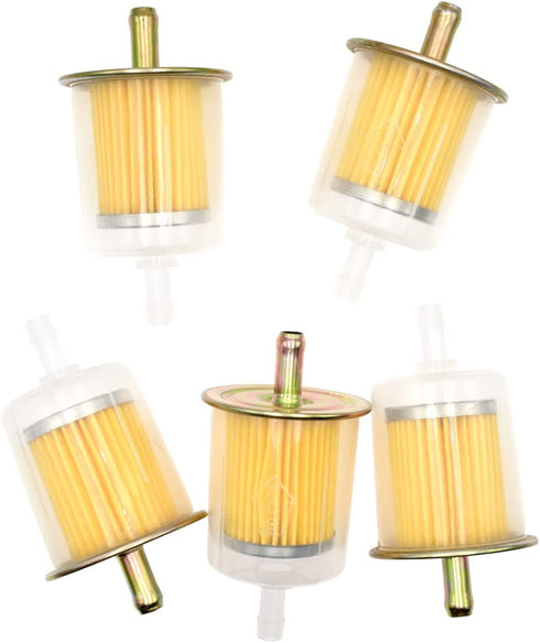 Riyitauto 5pcs 5/16" Fuel Filters Industrial Universal Tractors Cars Trucks Motorcycles RV's gas powered engine Inline Gas Fuel Line