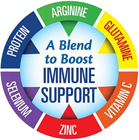 ABINTRA Care Specialized Nutrition for Immune Support, Provides Glutamine, Arginine and Whey Protein (Total 19g) + Vitamins and Minerals, Orange Flavor, 6 Packets, 27g Each, Made in The USA