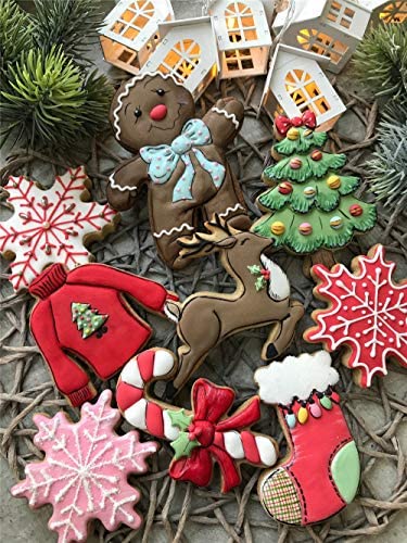 LILIAO Christmas Reindeer Cookie Cutter - 3.9 x 4.3 inches - Stainless Steel