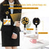 Beacil Fashion Sunflower Lanyard ID Card Clip Kit,Women Girls Nurse Reversible Detachable Key Chain Lanyard and Retractable ID Card with Horizontal Name Badge Holder,for Keys USB ID Card Phone