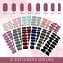 12 Sheets 192 Pieces Press on Nail Stickers Solid Color Full Nail Stickers Adhesive Nail Polish Strips Solid Nail Wraps Decals Strips Manicure Nail Stickers with Nail File for Women (Multicolor)