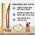 Dog Chits Lamb Pizzle (Lamb Bully Sticks) for Dogs and Puppies | 8-12-inch | All Natural Treats | Tasty Chew for Large and Small Dogs | Grass Fed Lamb | Low Odor | 8 oz (12 Pieces+)