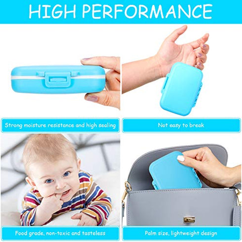 2 Pieces Baby Teeth Keepsake Box Tooth Holder Kids Teeth Keepsake Holder Teeth Container for Lost Teeth Cute Kids Deciduous Teeth Collection to Keep The Childhood Memory (Blue and Pink)