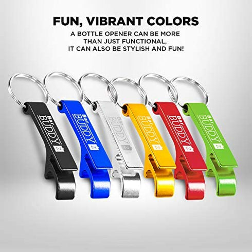 Keychain Bottle Opener - bartender bottle opener - Best Aluminum Bottle/Can Opener - Compact, Versatile & Durable - Vibrant Colors - Premium Keyring Bottle Opener - Ergonomic Design Royal Blue
