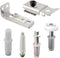Prime-Line N 7534 Bi-Fold Door Hardware Repair Kit – Includes Top and Bottom Brackets, Top and Bottom Pivots and Guide Wheel – Door Repair Kit for 1" to 1-3/8” Thick Doors Up To 50 Lbs.