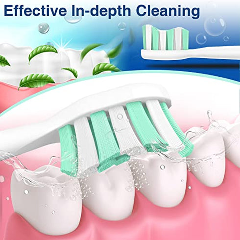 Aoremon Replacement Toothbrush Heads for Philips Sonicare Snap-on Electric Brush Handles HX9023/65, 10 Pack