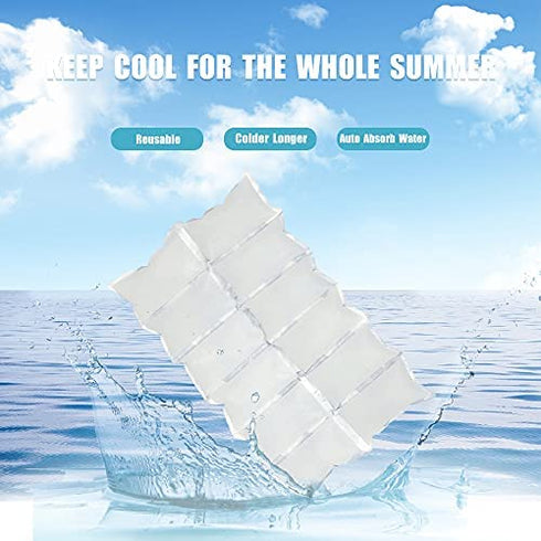 Disposable Ice Packs Sheets for Frozen Food Shipping, Cold Freezer Packs for Coolers Lunch Box, Dry Ice Shipping Cold Packs Ice Frozen Gel Packs for Perishable Mailing Storage, 2 x 6 Cells, 4 Sheets